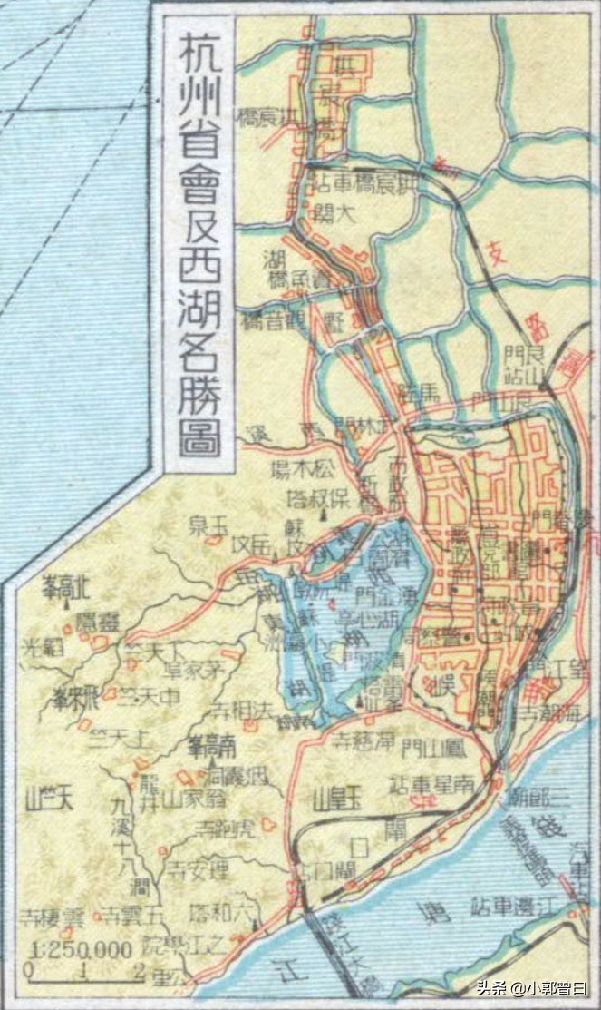 1948年杭州市区地图