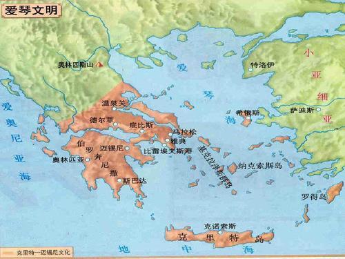 希腊群岛地理位置图片