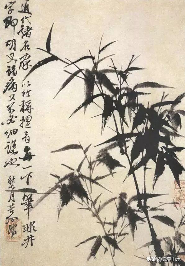 纵横淋漓，临风长啸——石涛 画竹