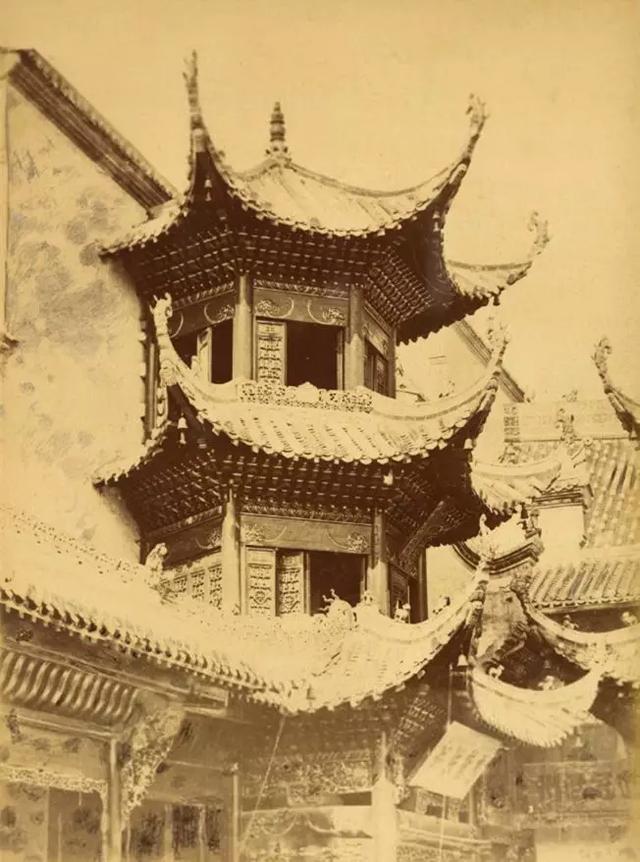 1874年武汉黄鹤楼真迹老照片，建于三国223年，毁于光绪1884年