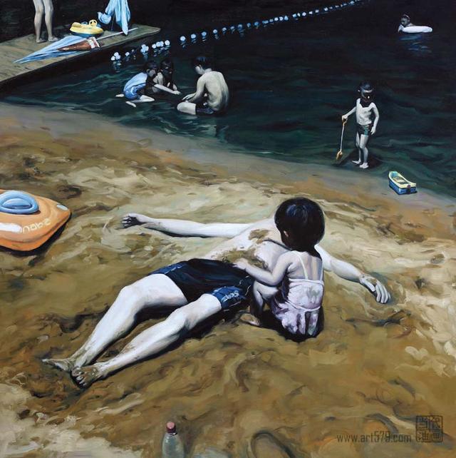 湖北美院油画系美女教授黄海蓉人体油画作品欣赏