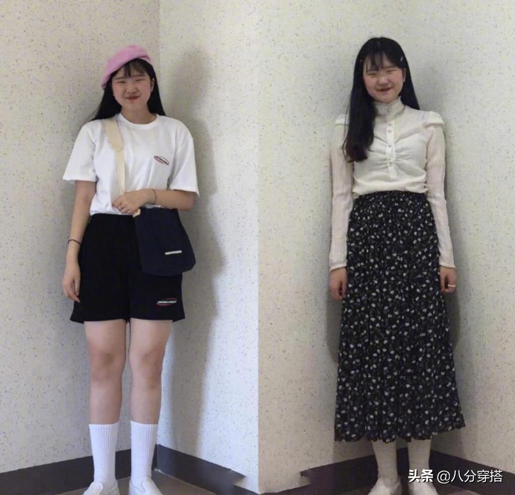 微胖女生别乱穿！学院休闲风温柔可爱又显瘦，照着穿美出新高度