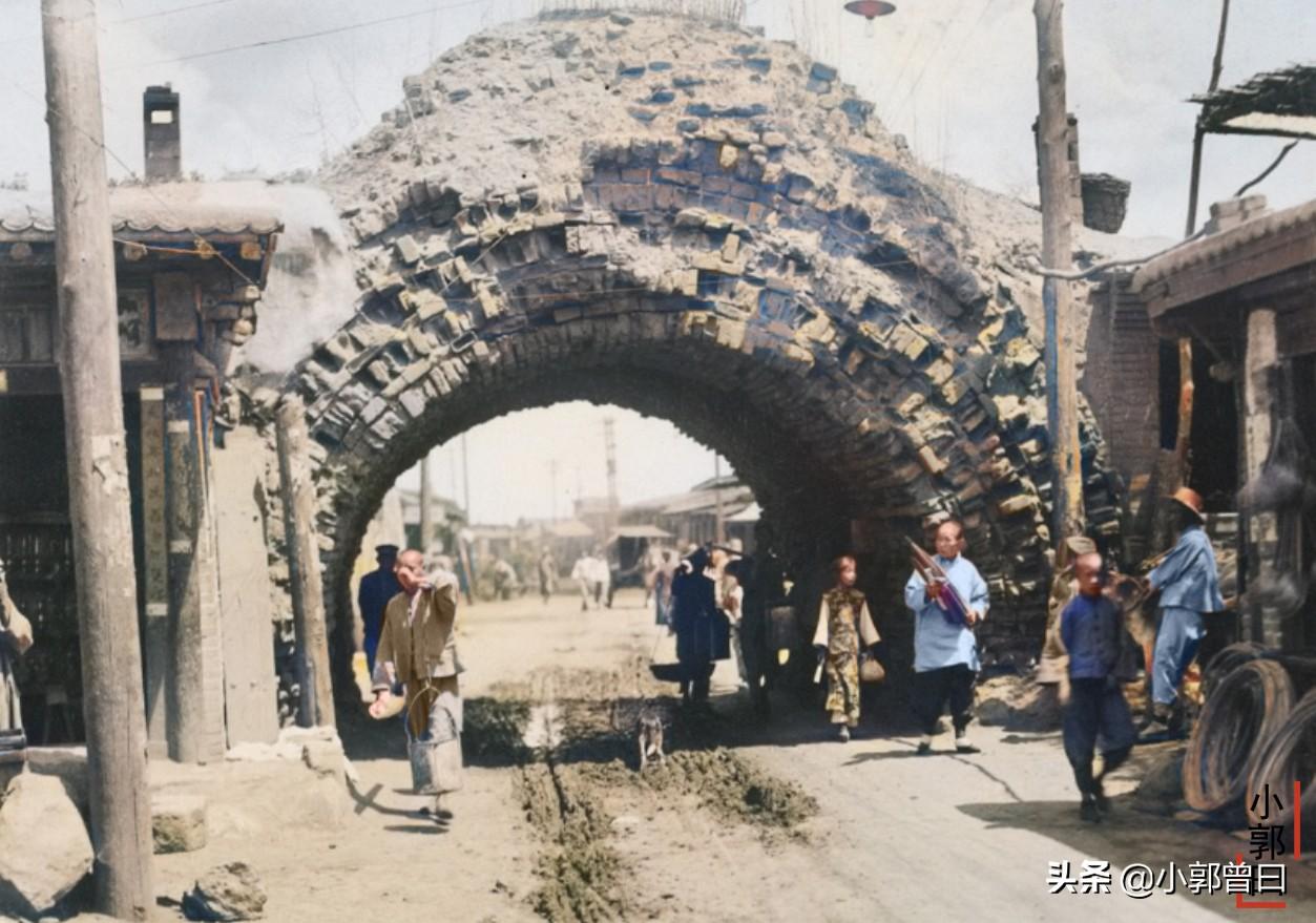 1928年镜头下的锦州：矗立在城中的广济寺塔，秋日里的小凌河