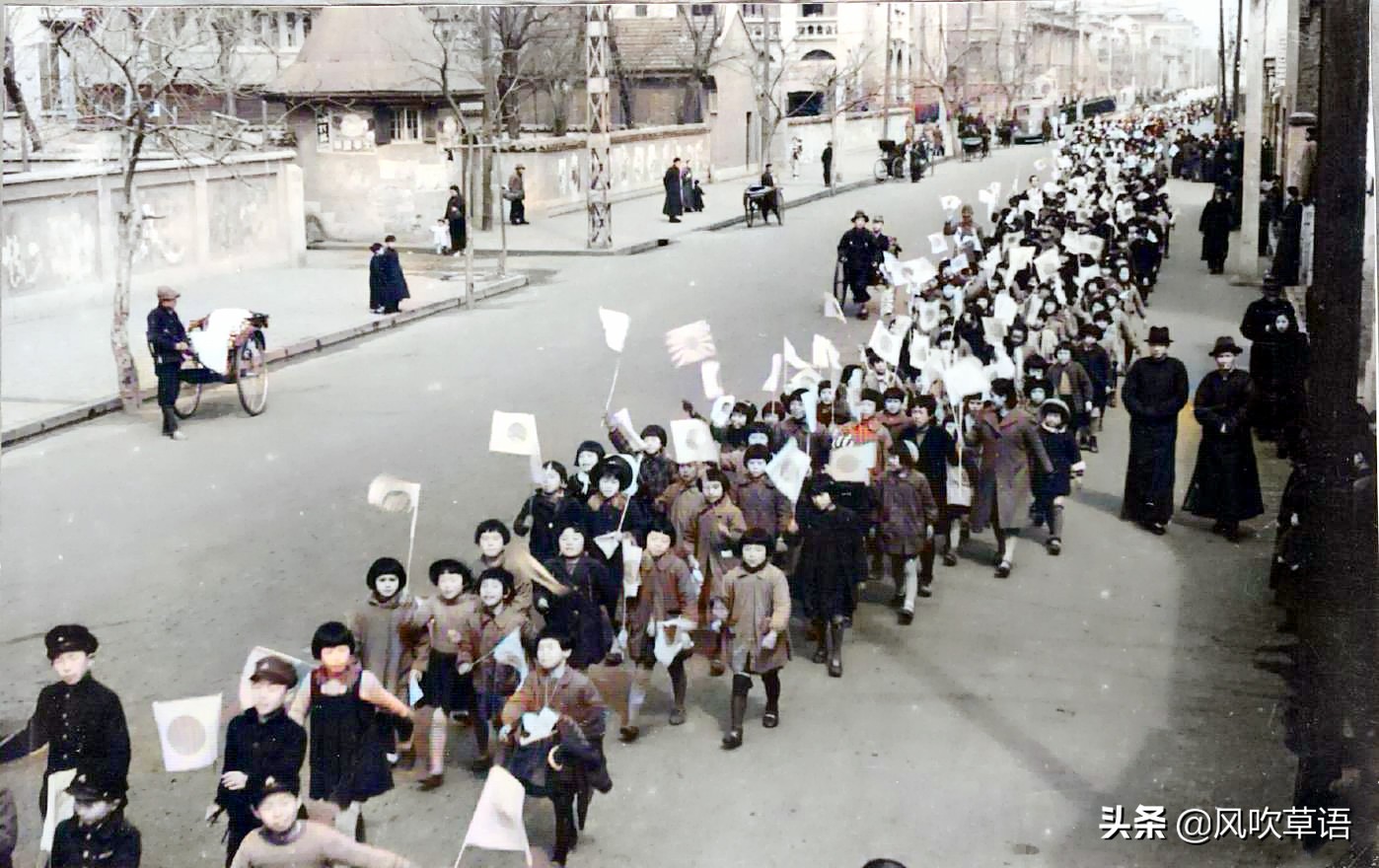 武汉老照片：1942年2月的汉口中山路所见