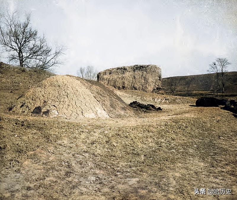 老照片：1930年代南京，重现古城门，栖霞山村庄农舍