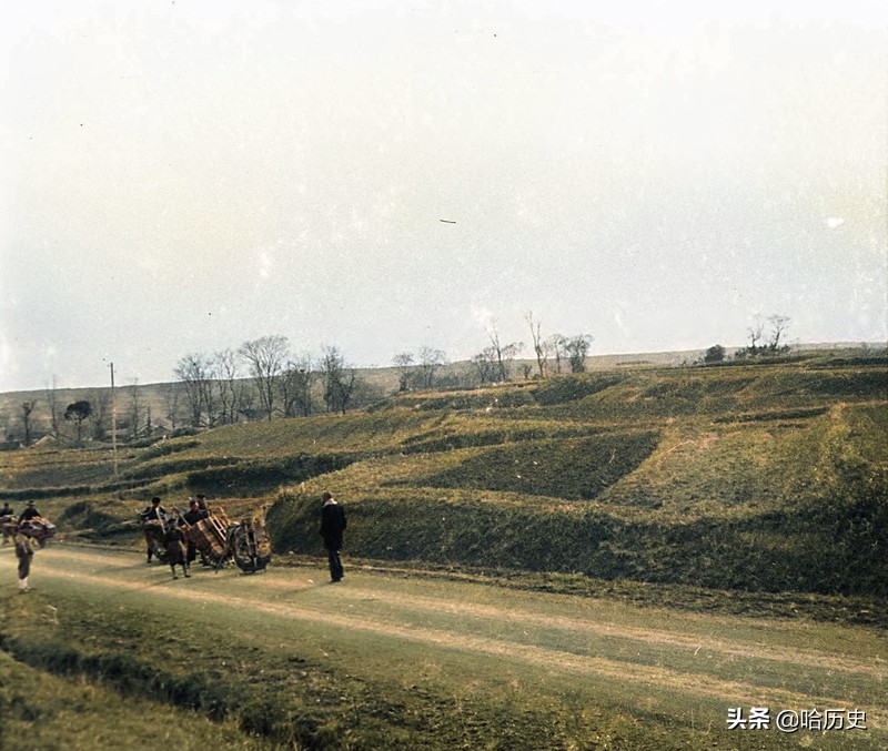 老照片：1930年代南京，重现古城门，栖霞山村庄农舍