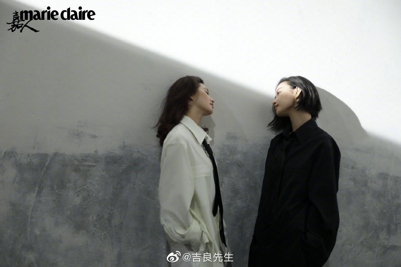 刘诗诗和倪妮携手登上《marie claire 嘉人》2月刊封面