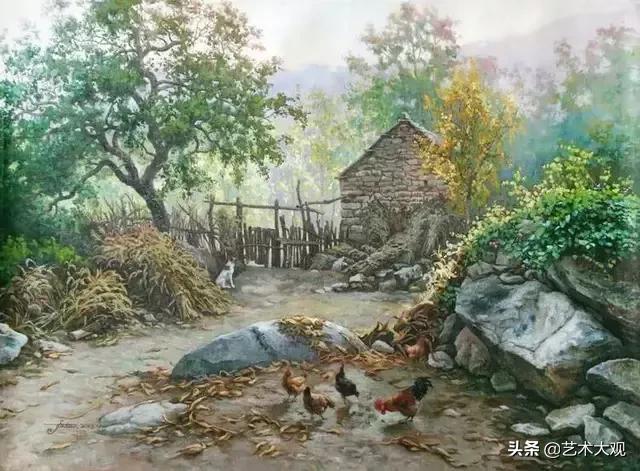 这是你记忆里的故乡吗 | 贾涛系列乡村田园风景油画欣赏