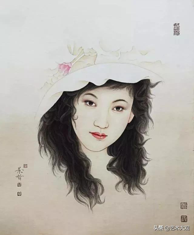 崔景哲国画工笔人物作品专辑