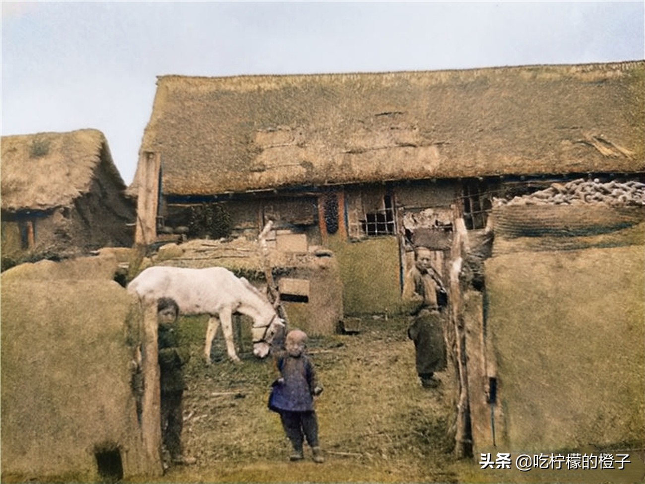 老照片：1930年代的黑龙江绥化，外国人镜头下的绥化城生活景象