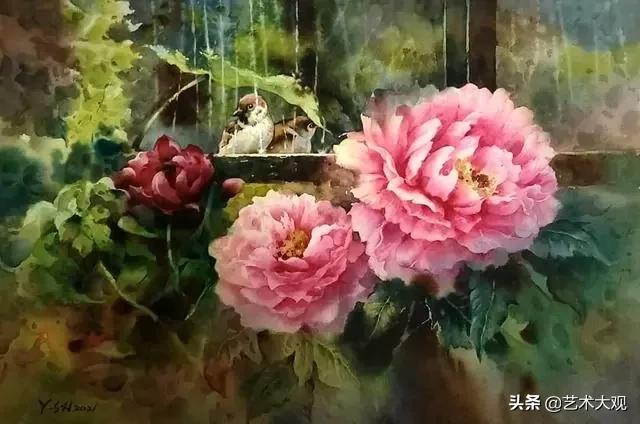 自然里那些诗情画境 宝岛画家黄煜炘水彩画作品欣赏 爱读书