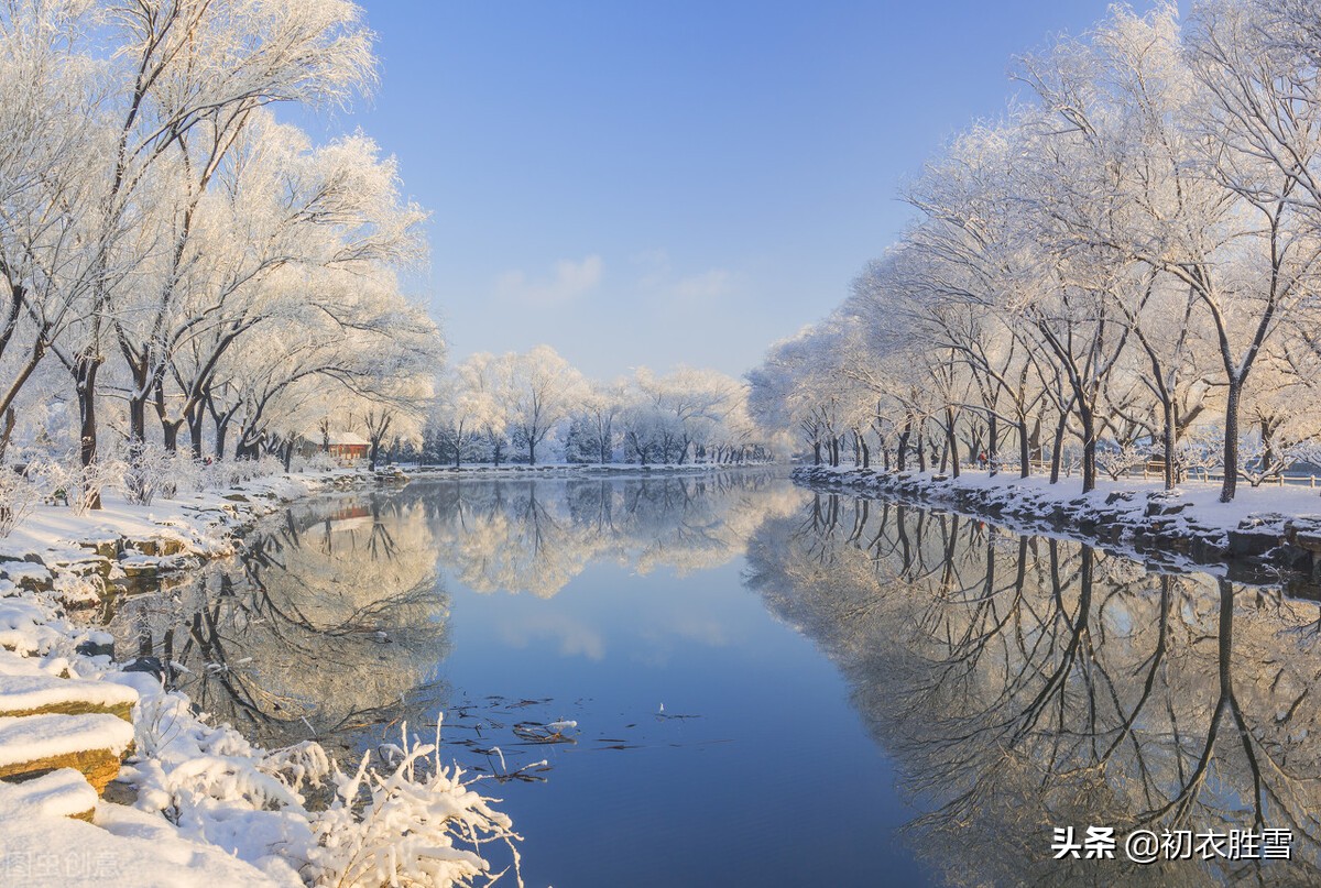 赏读待雪古诗五首：欲把诗催雪，待取玉花看