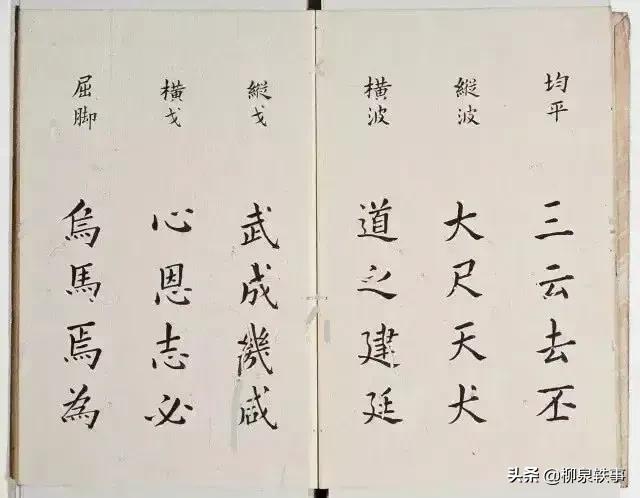 李淳撰楷书《大字结构八十四法》