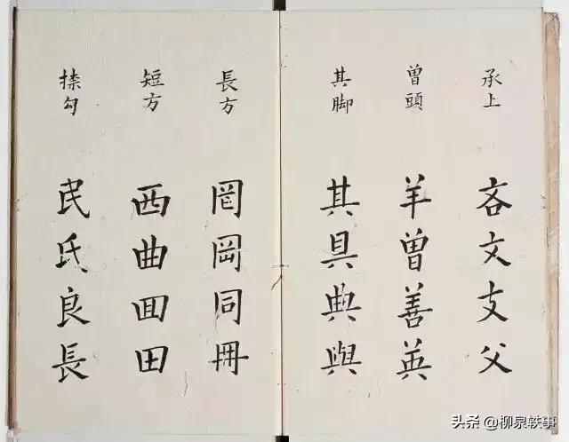 李淳撰楷书《大字结构八十四法》