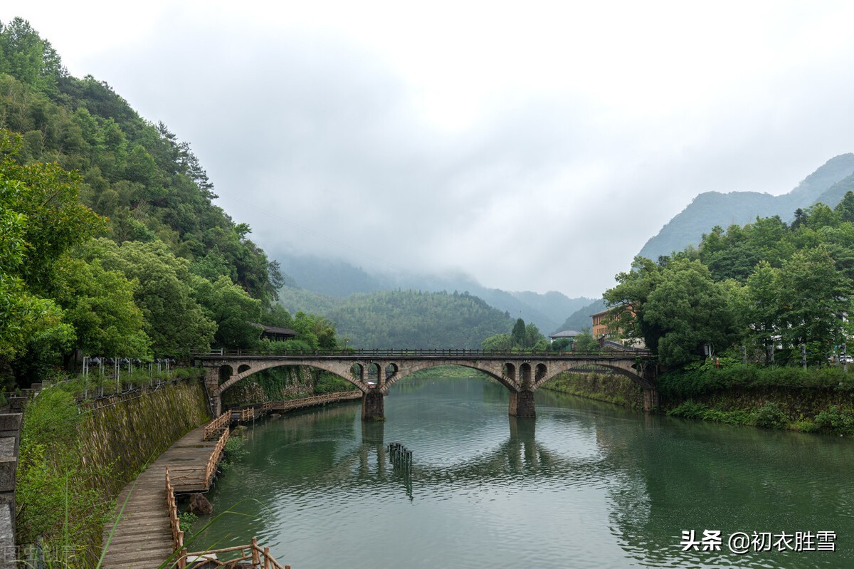 早夏烟雨诗词七首：满空烟雨意，万顷黍禾情