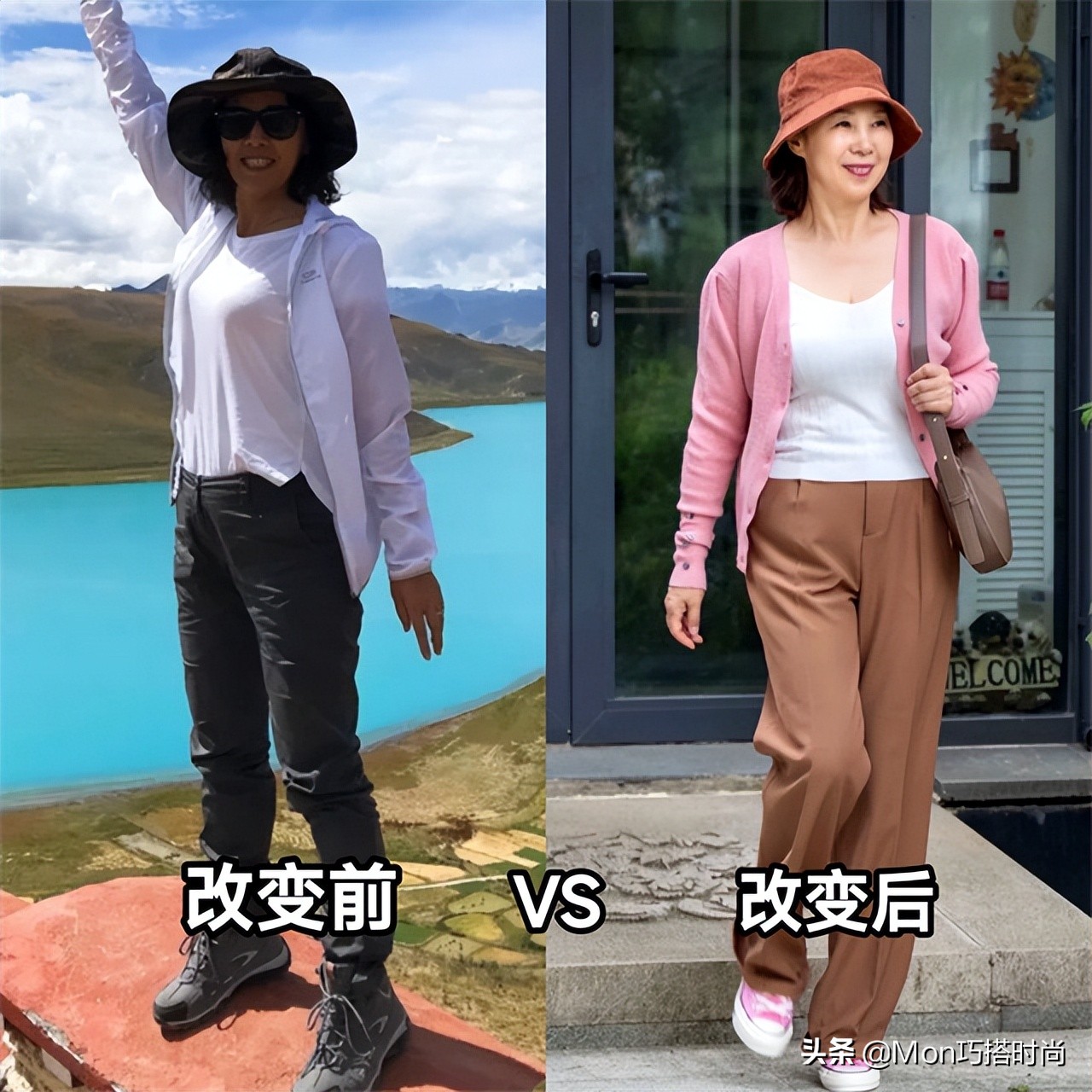 见证一个女人变老：可以是她花哨的衣服，也可以是越来越短的头发