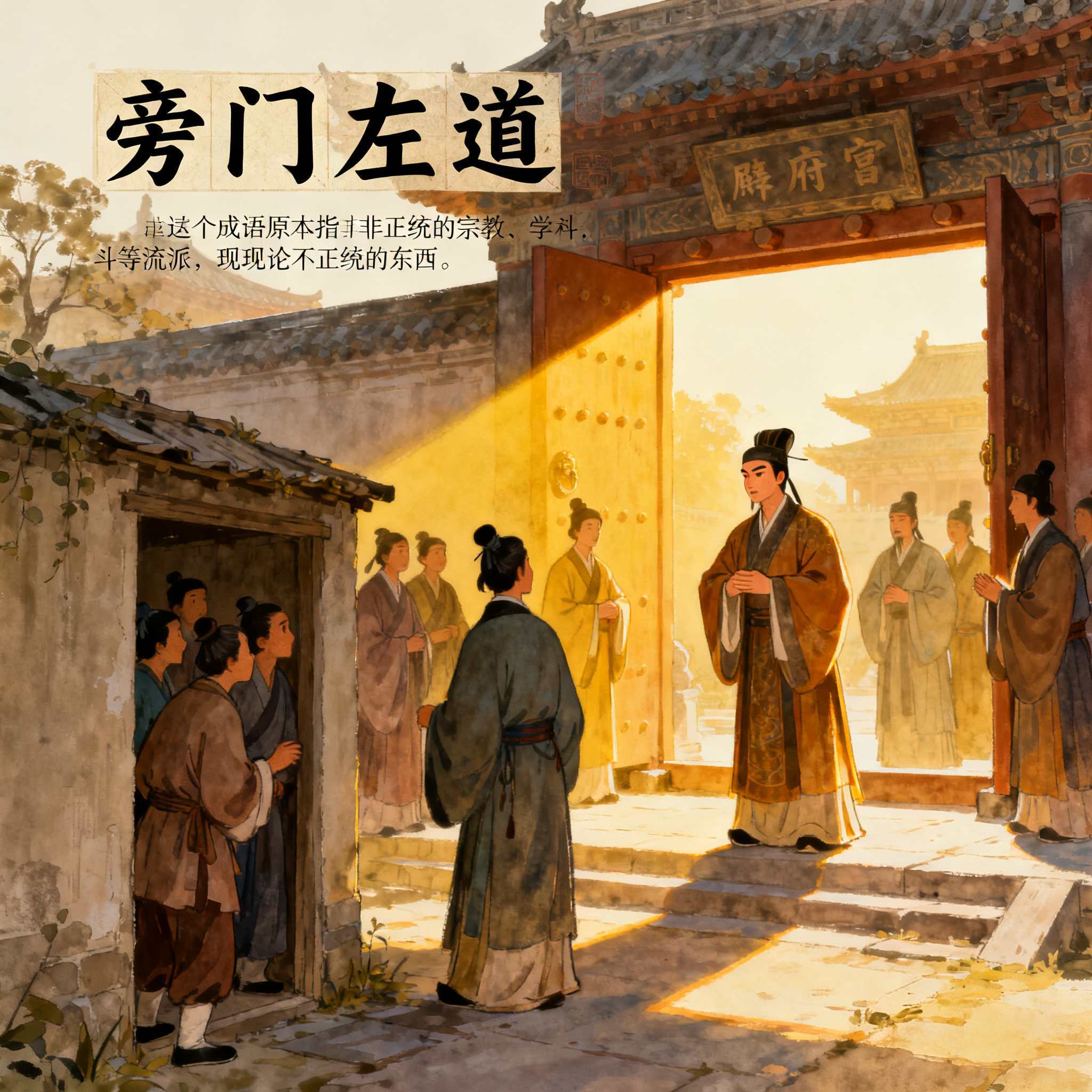 成语“旁门左道”的来历:从方位观念到文化符号的演变