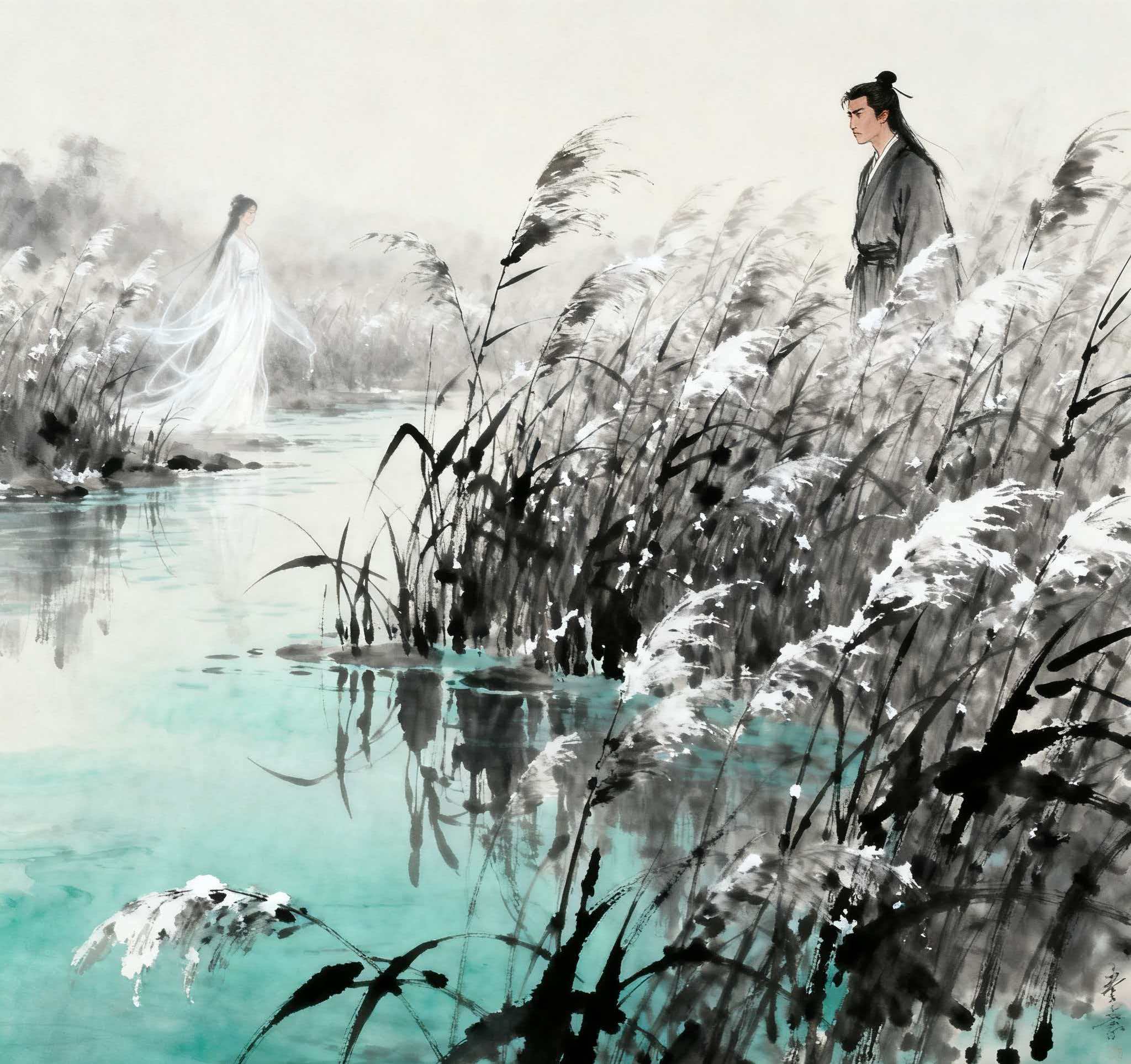 《秦风·蒹葭》：在水一方的怅惘，穿越千年的诗意