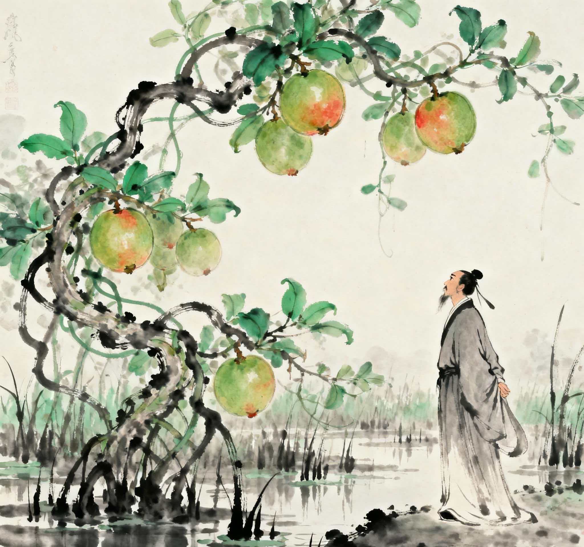 《桧风·隰有苌楚》：蔓草灼灼里的人间怅惘，乱世中的生命叩问