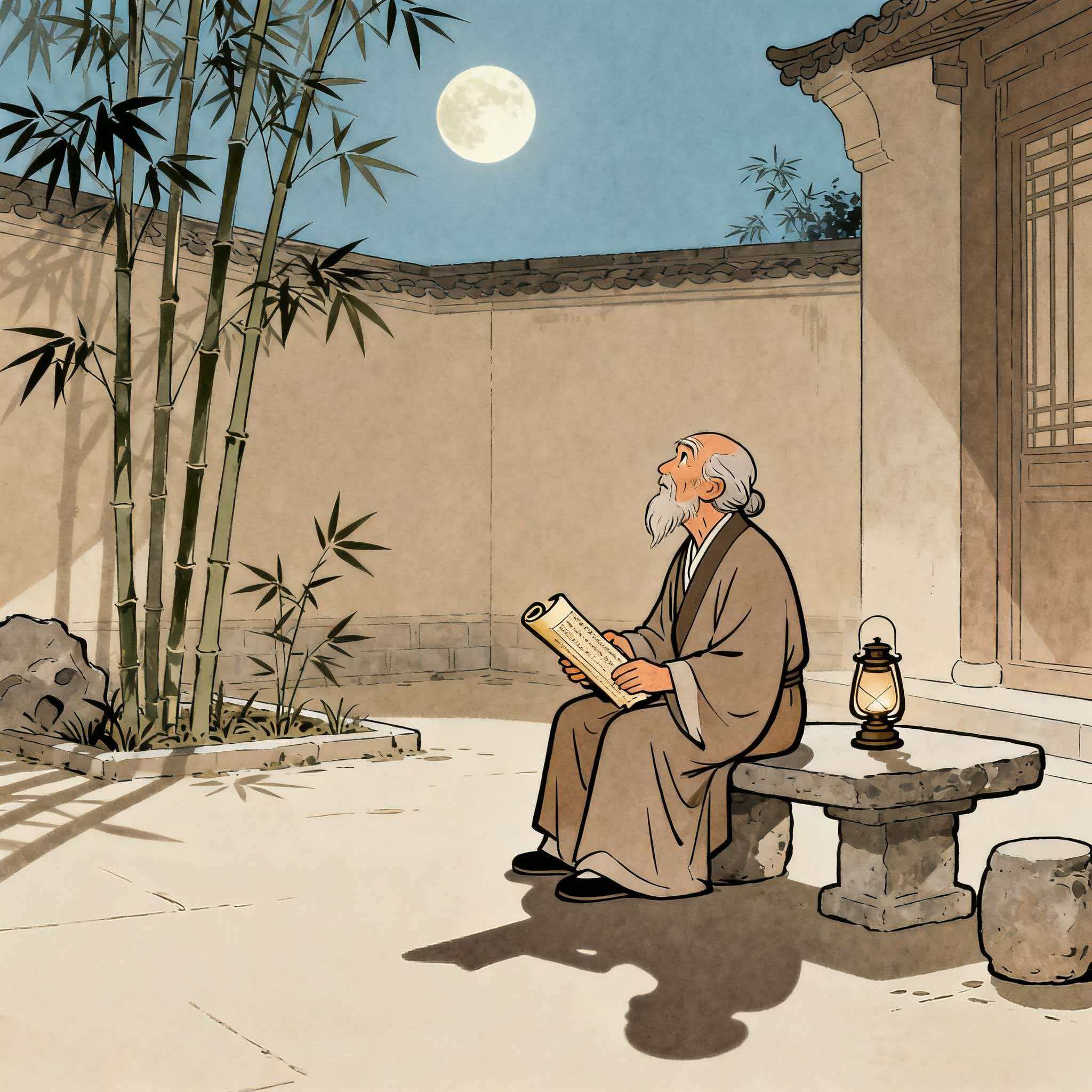 《陈风·月出》：月光皎皎里的思念，朦胧诗境中的千古怅惘